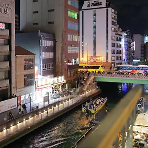 道頓堀民泊31＆mini浮世絵美術館、道頓堀心斎橋真ん中、家族旅行、family Trip Osaka